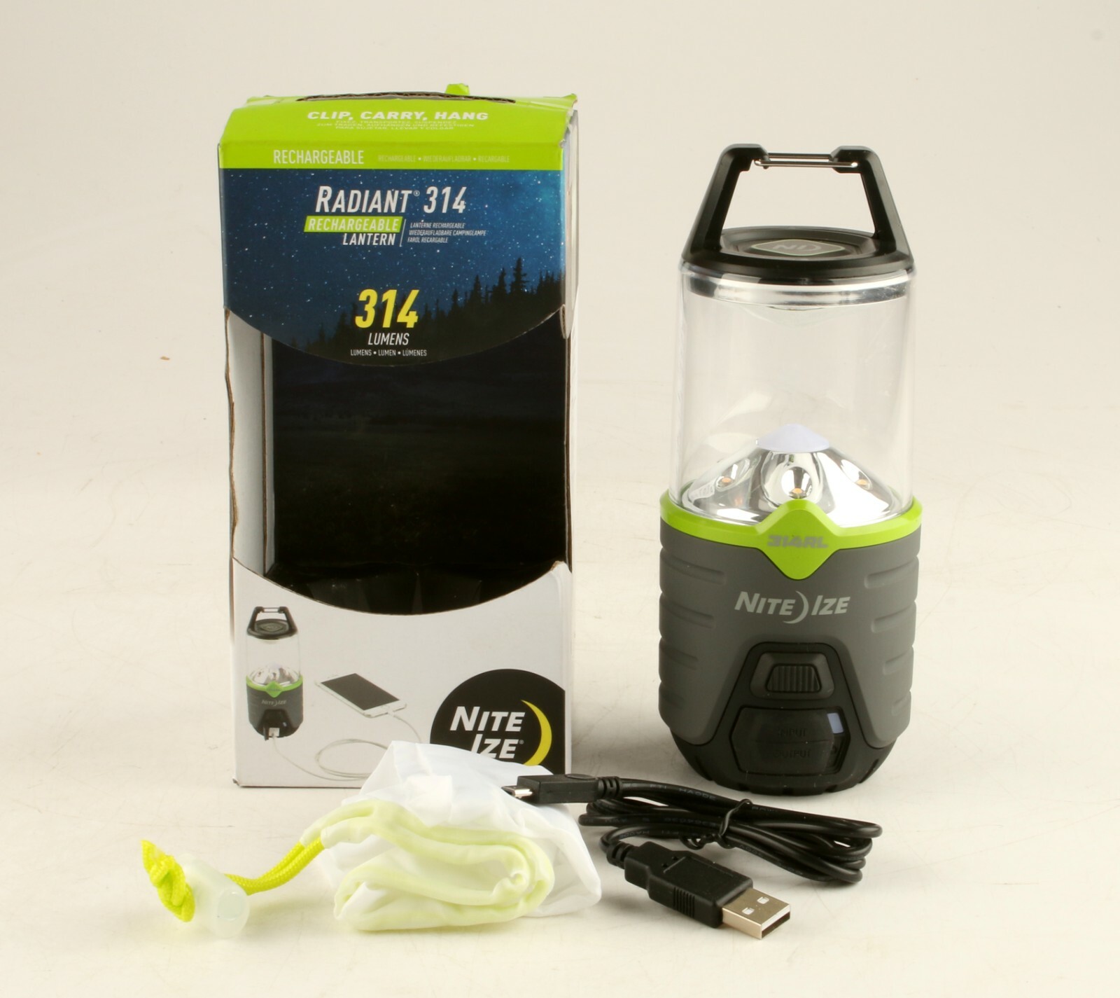 *Nite Ize Radiant 314 Rechargeable LED Lantern 314 Lumen Camping Lantern