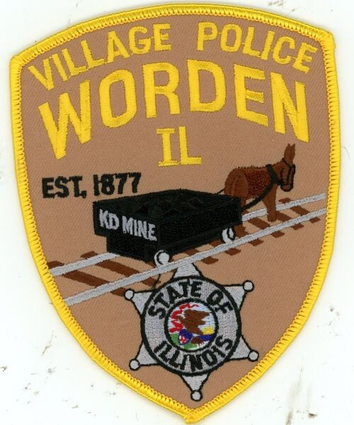 ILLINOIS IL WORDEN POLICE NICE SHOULDER PATCH SHERIFF