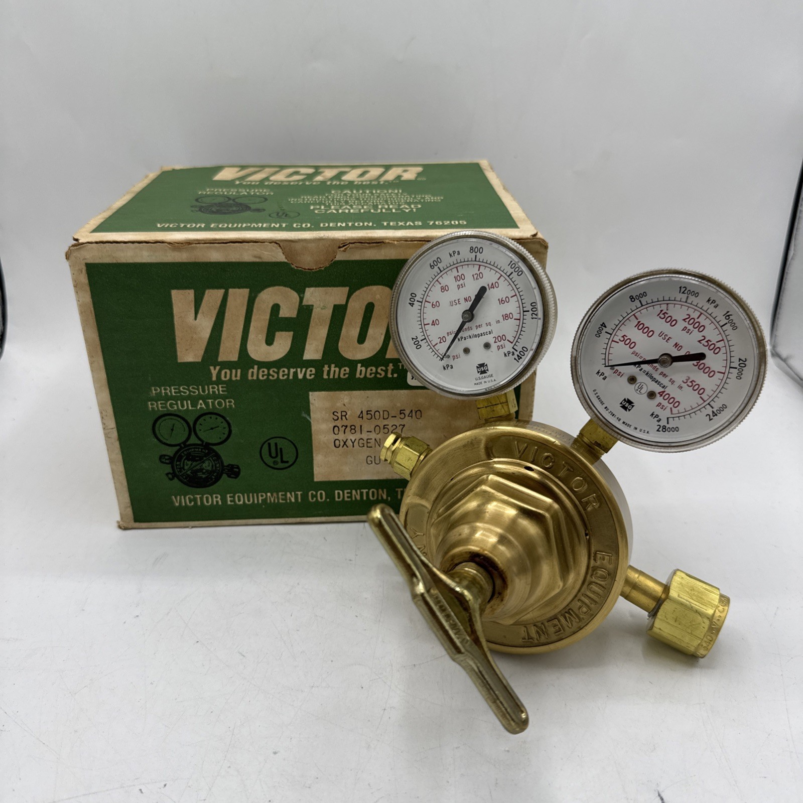 Victor Model SR450D-540 Heavy Duty/High Capacity Cutting Torch Regulator