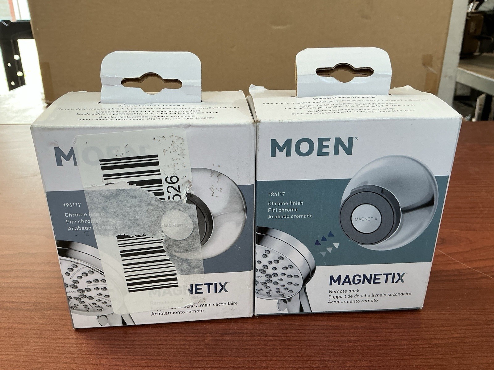NEW 2PK Moen 196117 Magnetix Remote Dock  Cradle for Handheld Shower Chrome B237