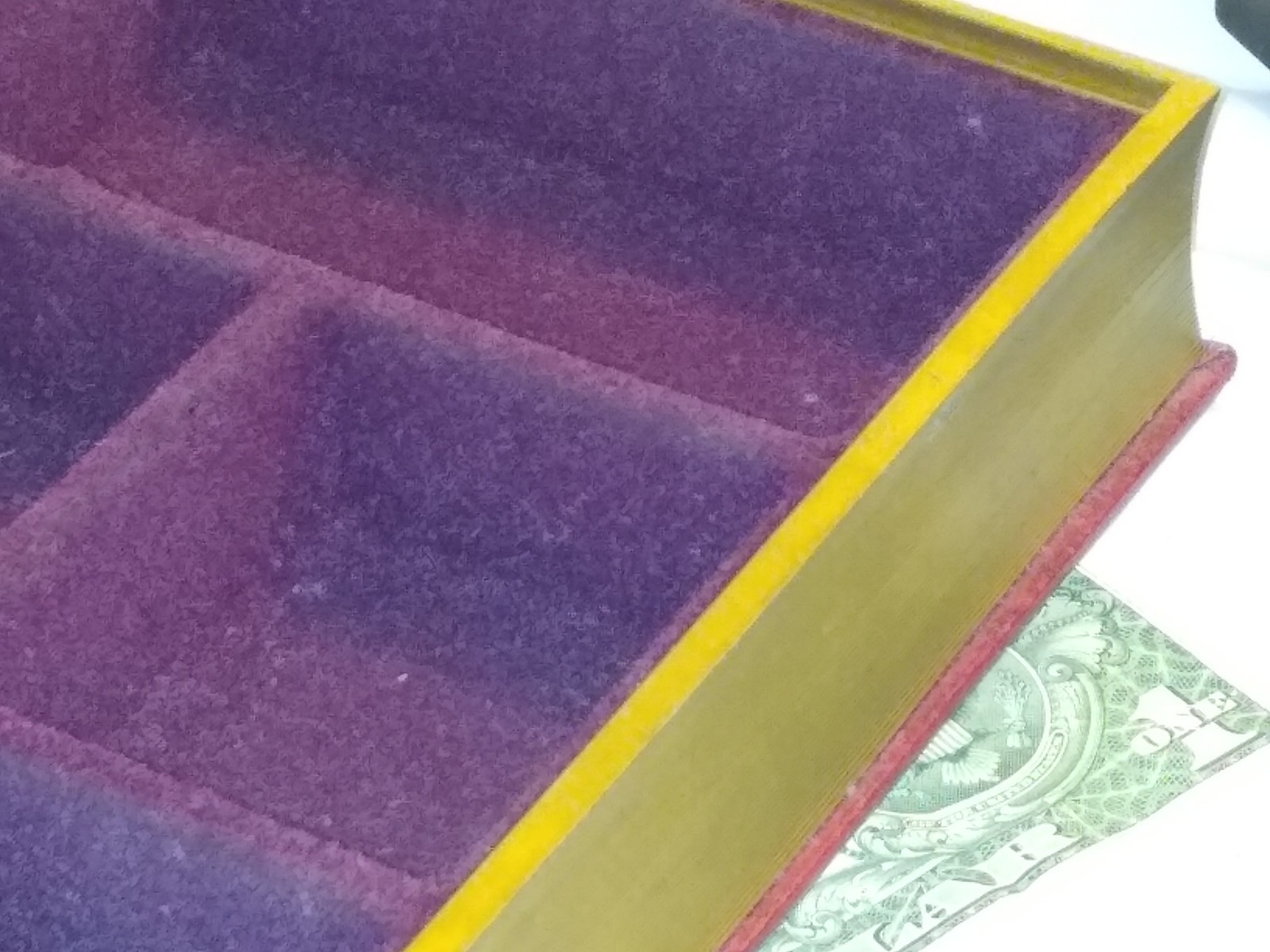 Great Expectations Fake Book Safe Hide Stash Box Hidden Storage Leather Wrapped