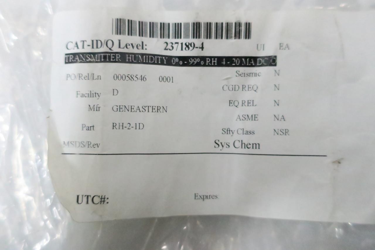 General Eastern RH-2-I-D Humidity Transmitter