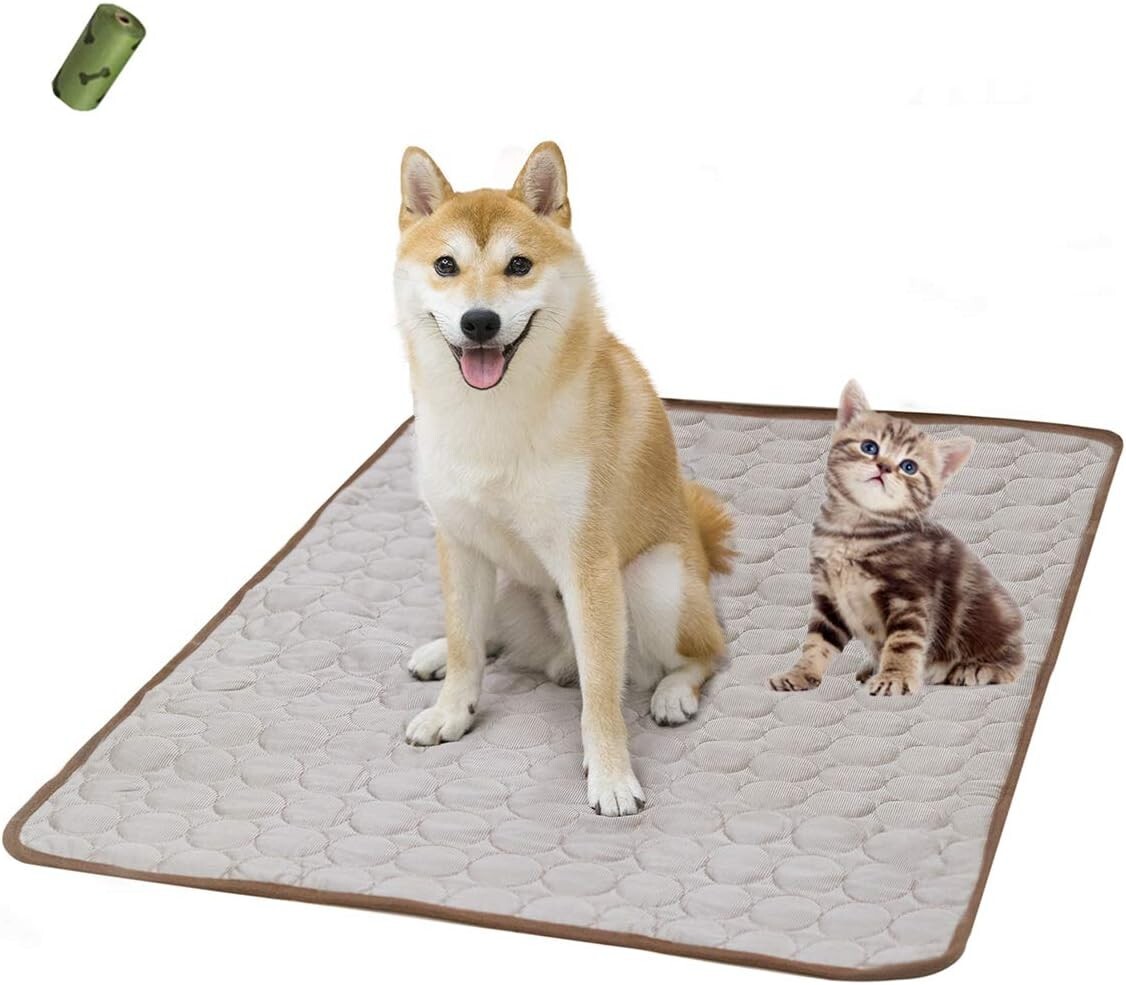 Summer Cooling Mat & Sleeping Pad- Water Absorption Top 48"X22" Mat