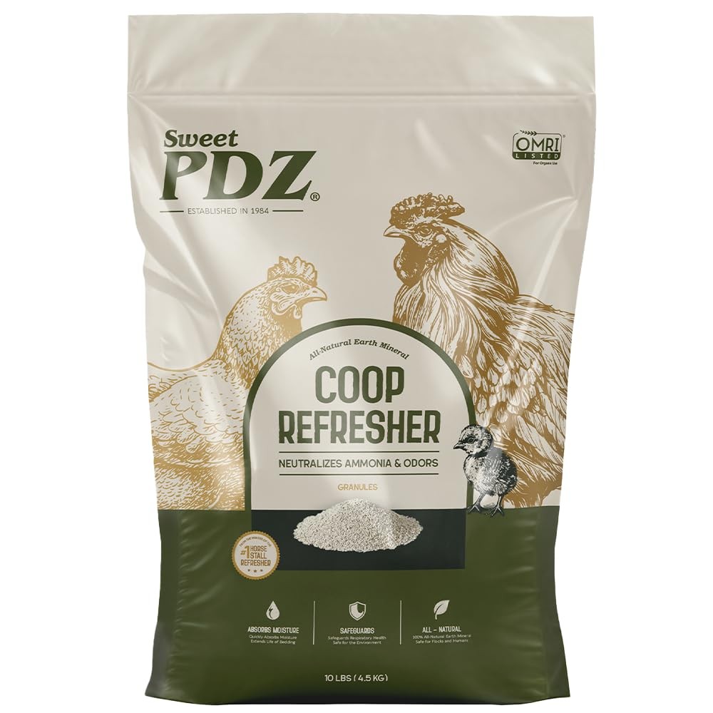 Coop Refresher - Zeolite Odor Eliminator - Essential Chicken Coop Accessory - 10