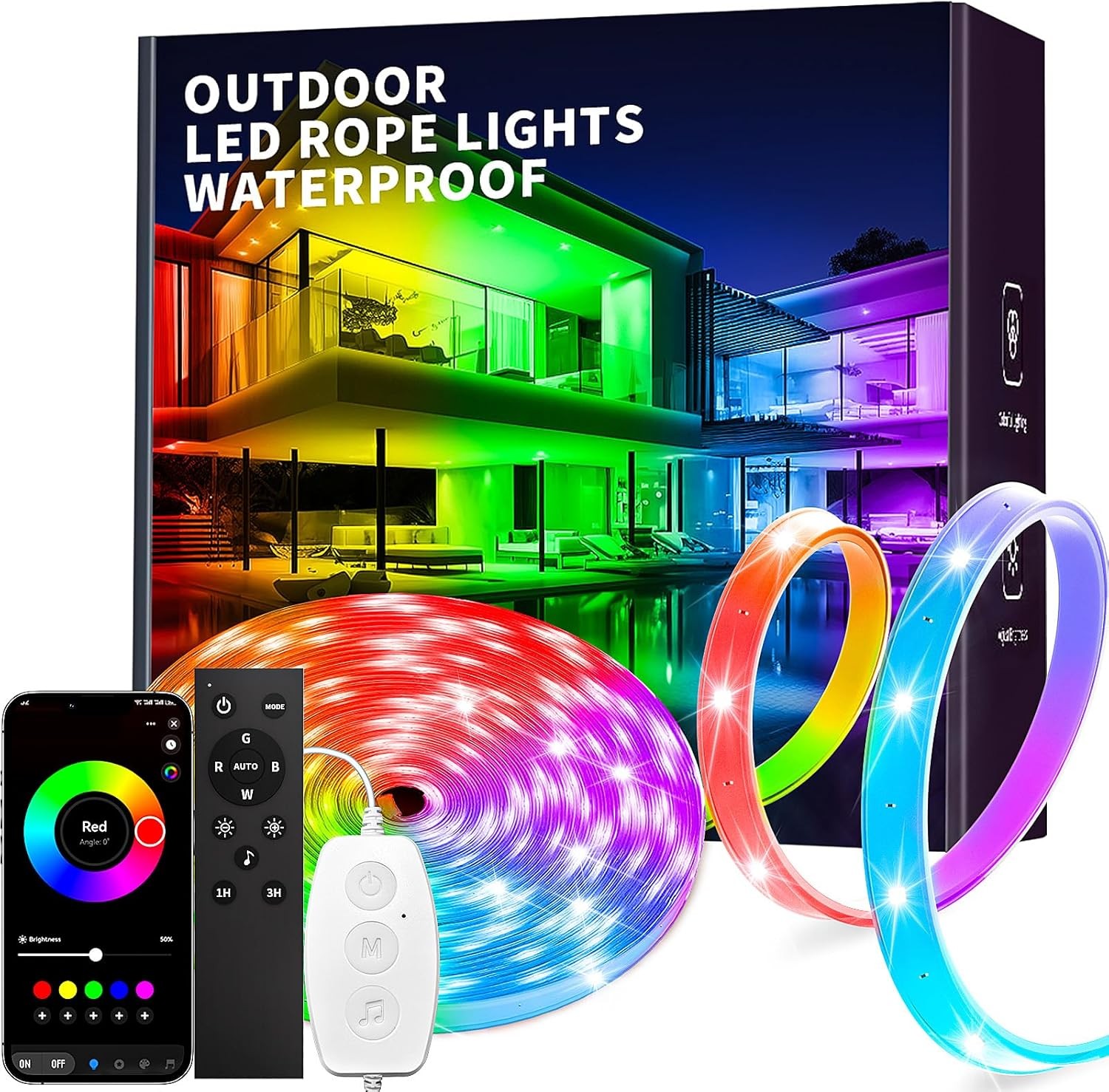 Outdoor led Strip Lights Waterproof IP68, RGB Outdoor led Lights