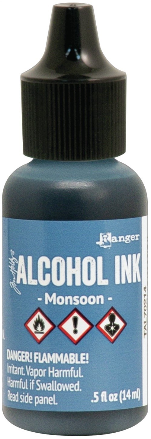 Tim Holtz Alcohol Ink .5oz-Monsoon - 3 Pack