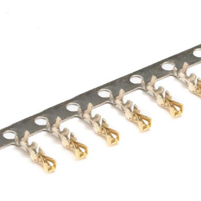 100/200/500Pcs Pitch 2.0MM Dupont Female Crimp Pin Gold Plated Plug Terminals