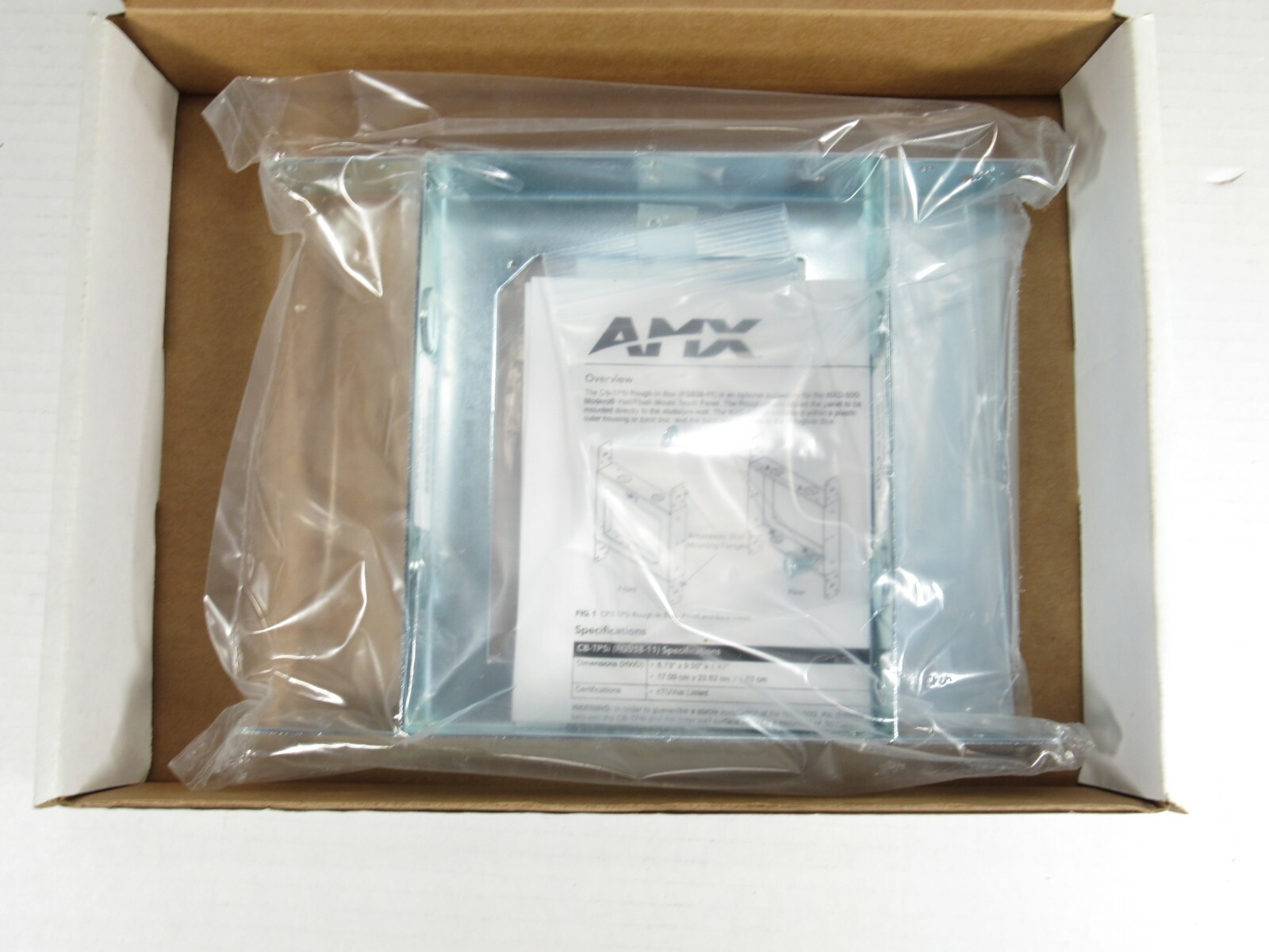 AMX CB-TP5i Mounting Box for NXD-500i Touchscreen Monitor FG038-11 Rough-In Box