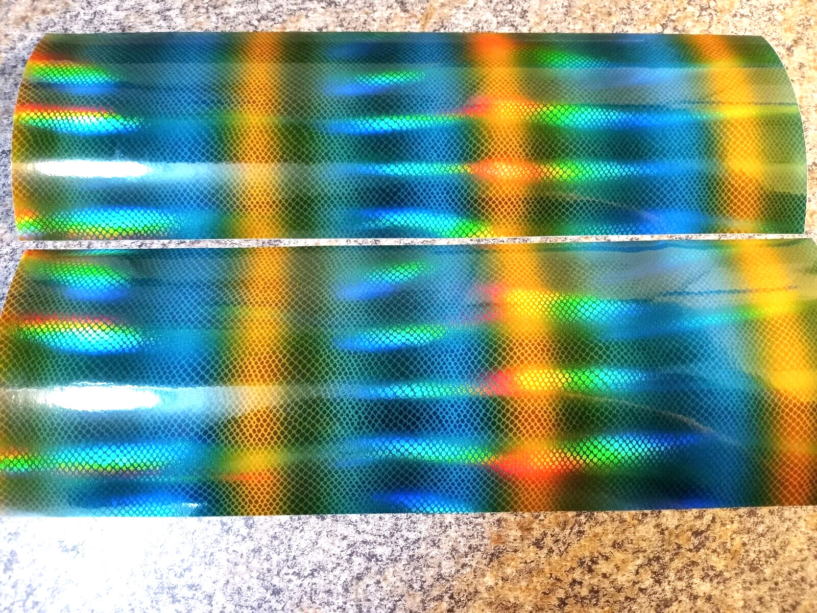 SMALL ALLIGATOR SCALES  3" x 12" 2pk Holographic Fishing Lure Tape