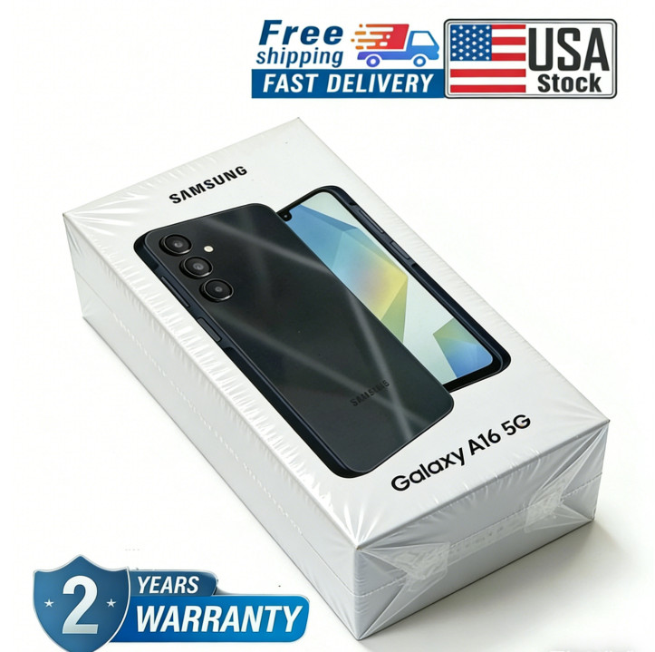 Brand New Samsung Galaxy A16 5G 128GB Factory Unlocked 6.7" -Black-USA STOCK