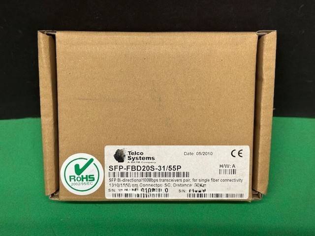 Telco Systems SFP-FBD20S-31/55P Bi-Directional Transceiver Pair