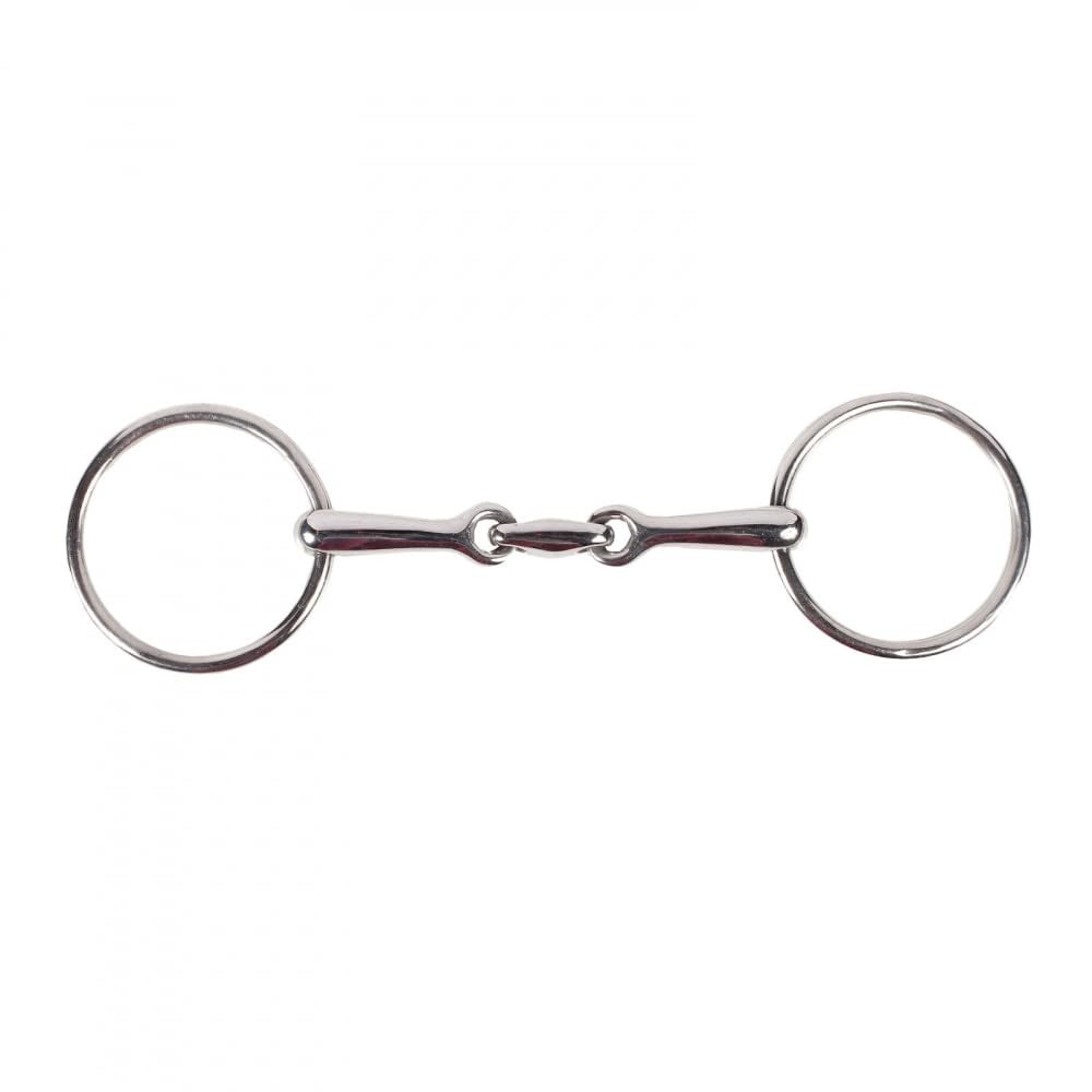 Horze Lozenge Link English Snaffle Bit for Horses - 4 1/4