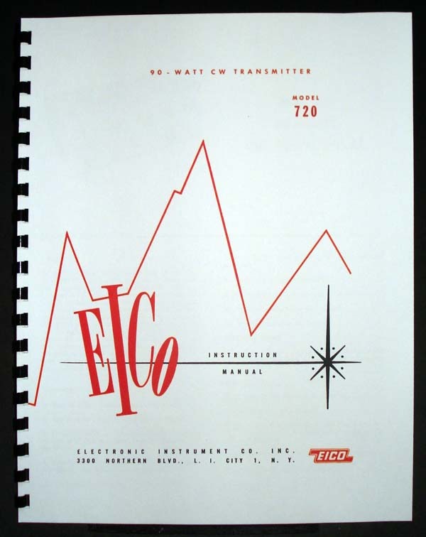 EICO 720 90-Watt CW Transmitter Manual