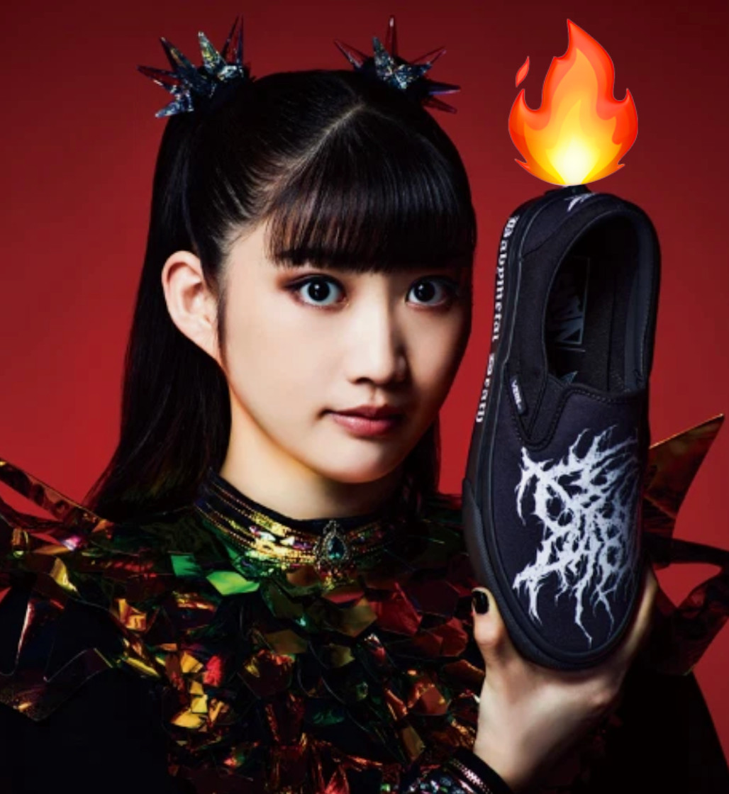 【VANS × BABYMETAL】Classic Slip-On – Black/White – Japan Exclusive