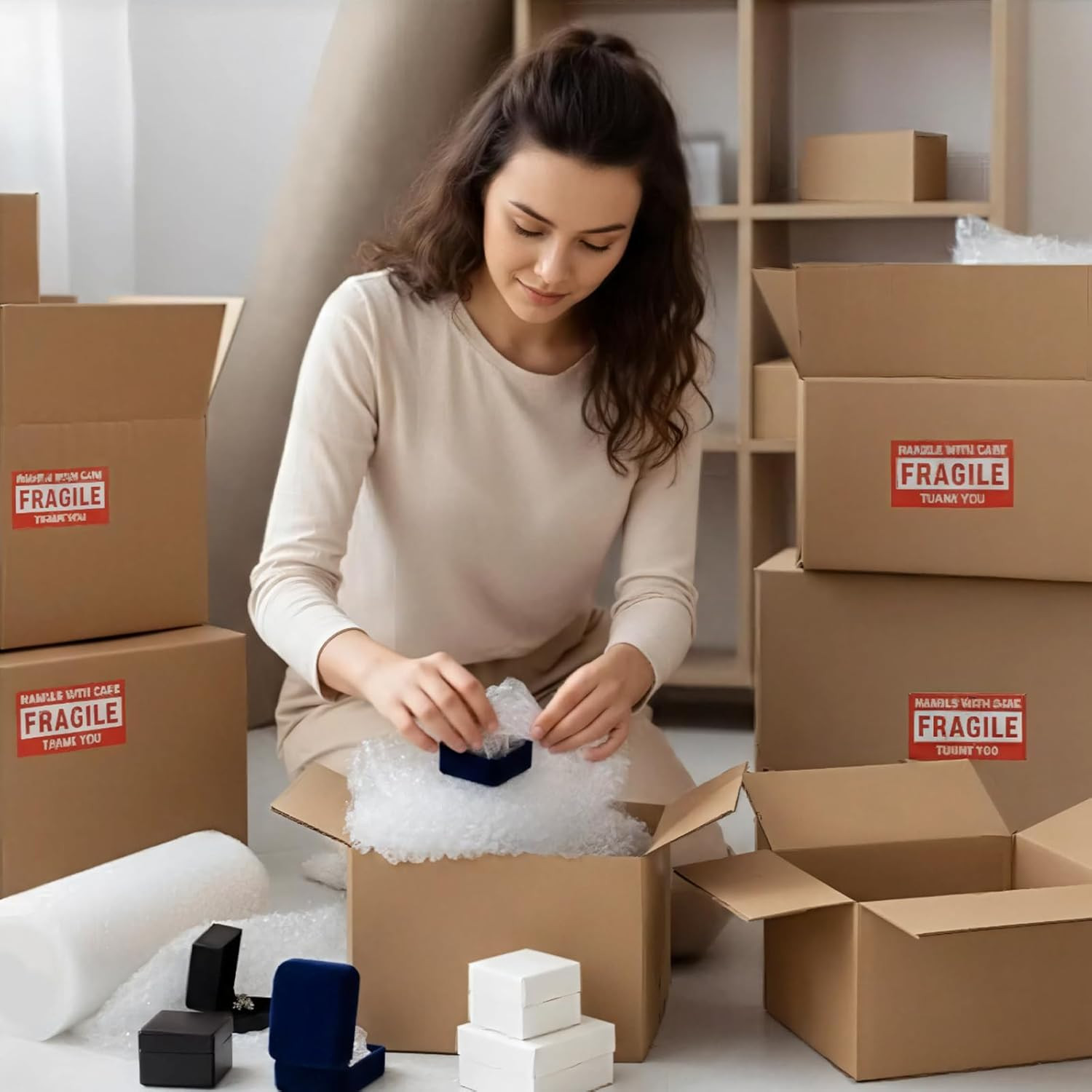 Bubble Cushioning Wrap 2 Pack 12 Inch X 72 Ft Bubble Wrap for Packing，Moving Box