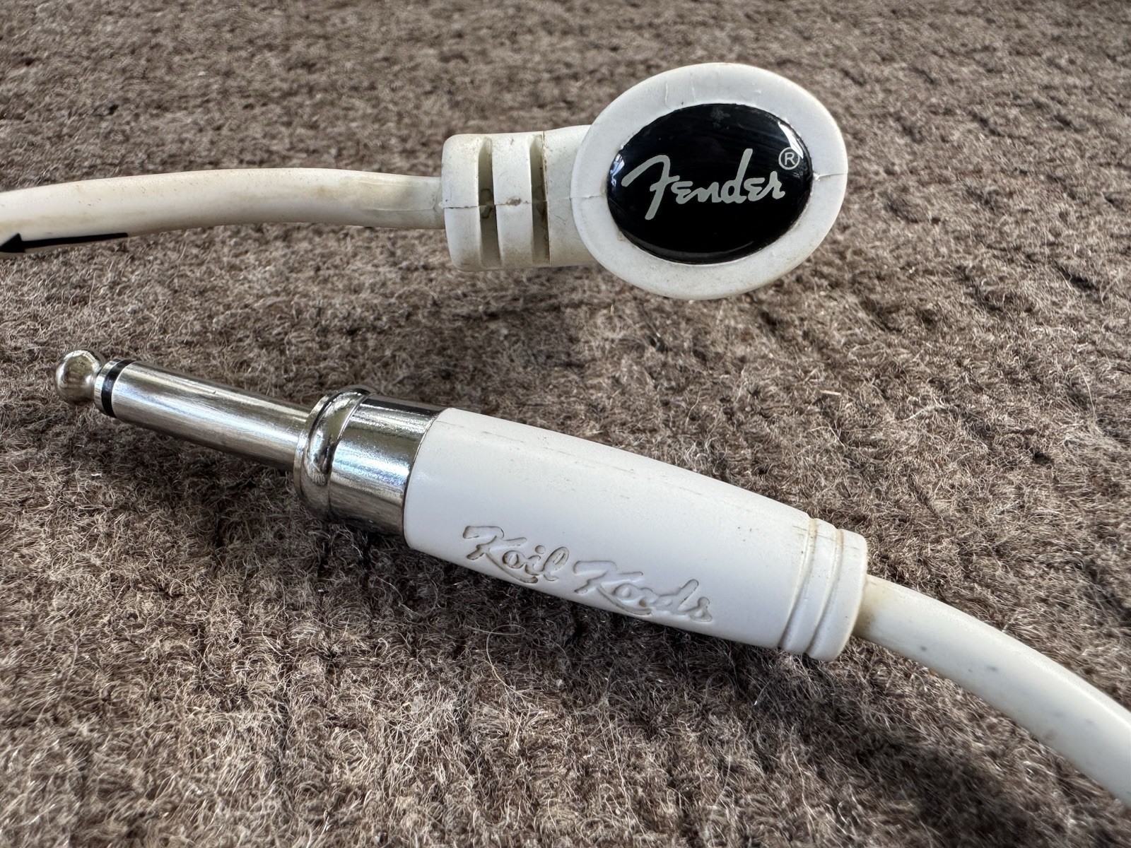 Fender Koil Kords Coiled Cable 30ft (stretched) White