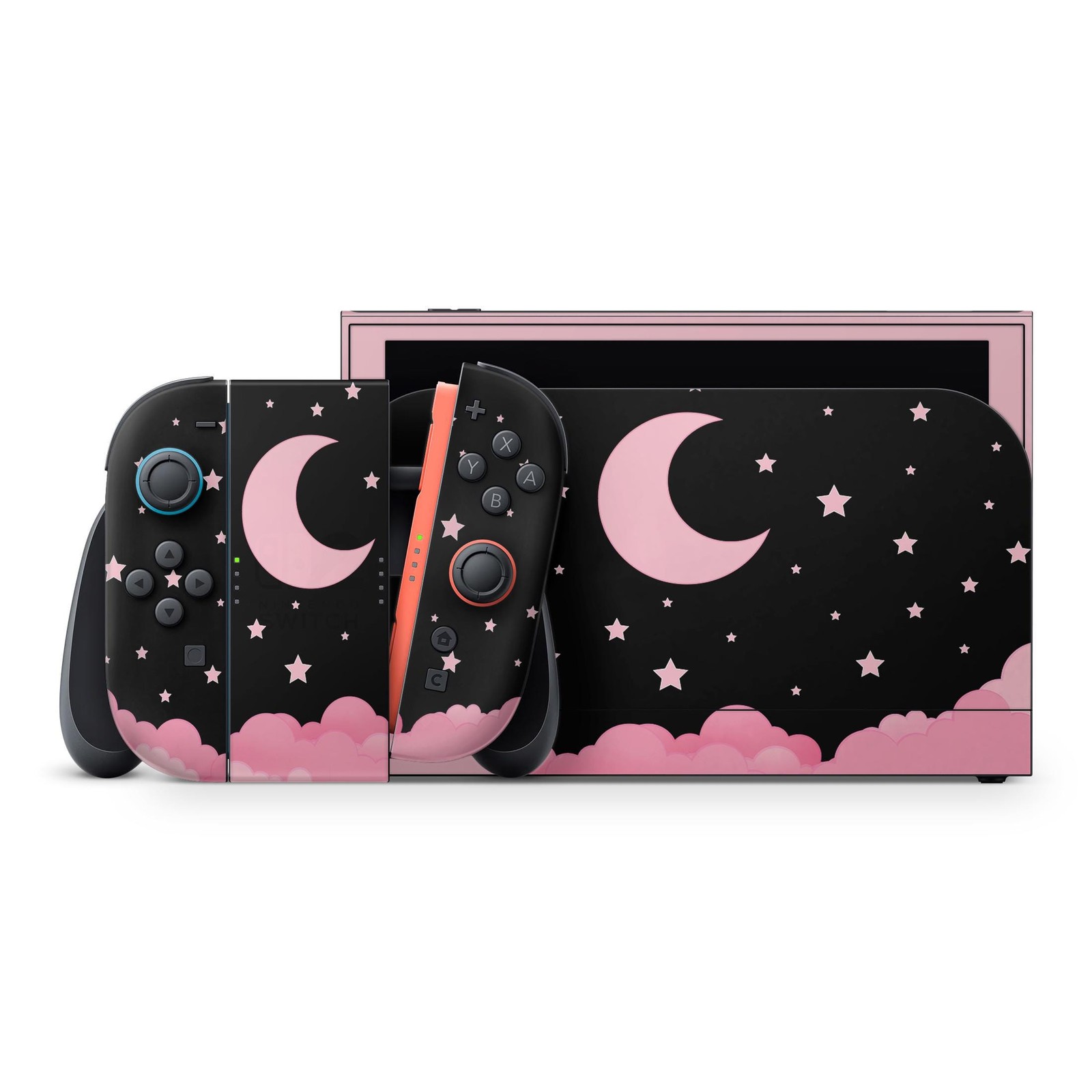Lunar Dreams Nintendo Switch 2 Skin - Glitter Full Wrap 3M Decal Girly Look