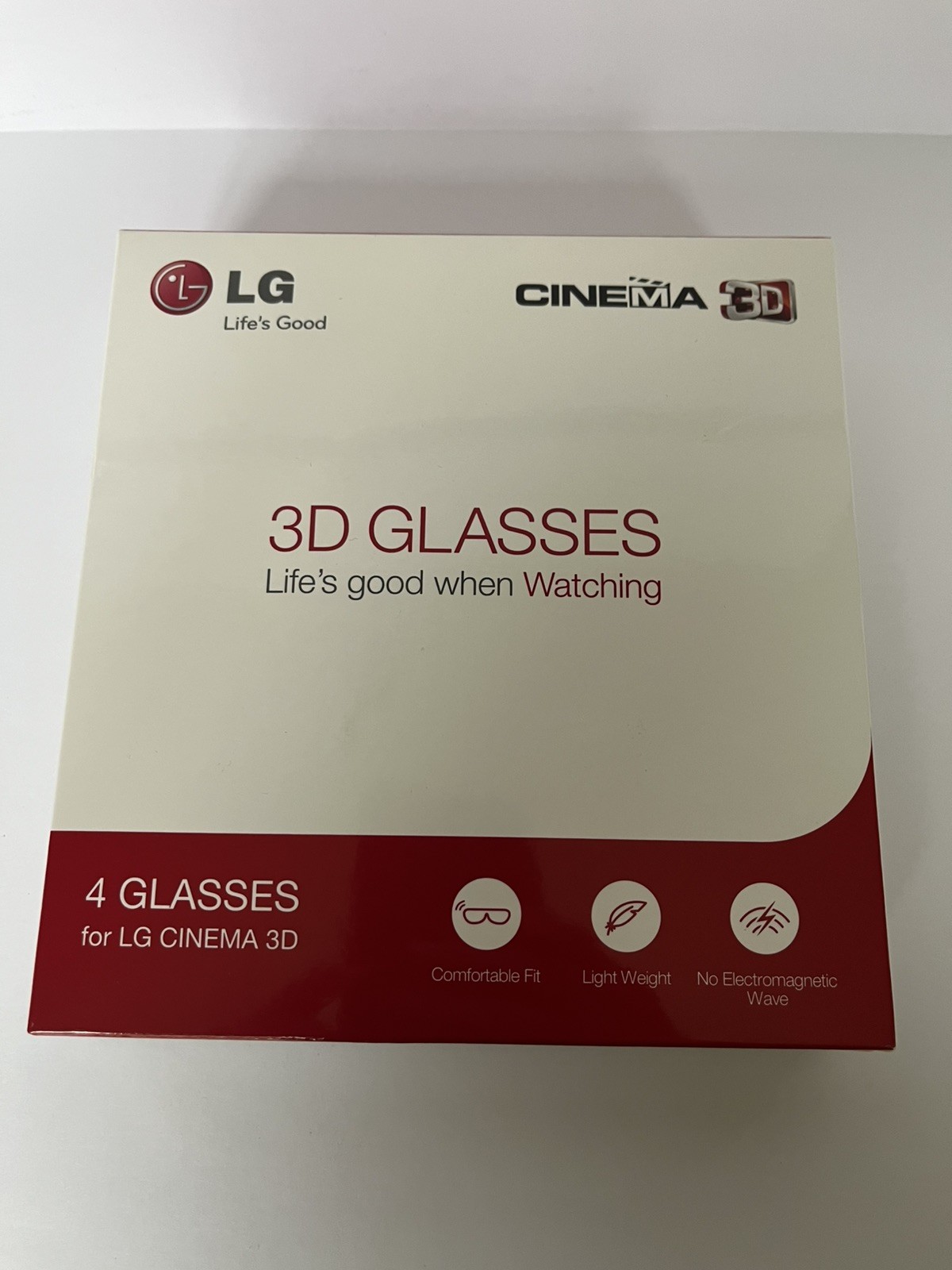 LG 3D Glasses For LG Cinema 3D TV Set of 4 AG-F310 Bundle 2012 Black New In Box