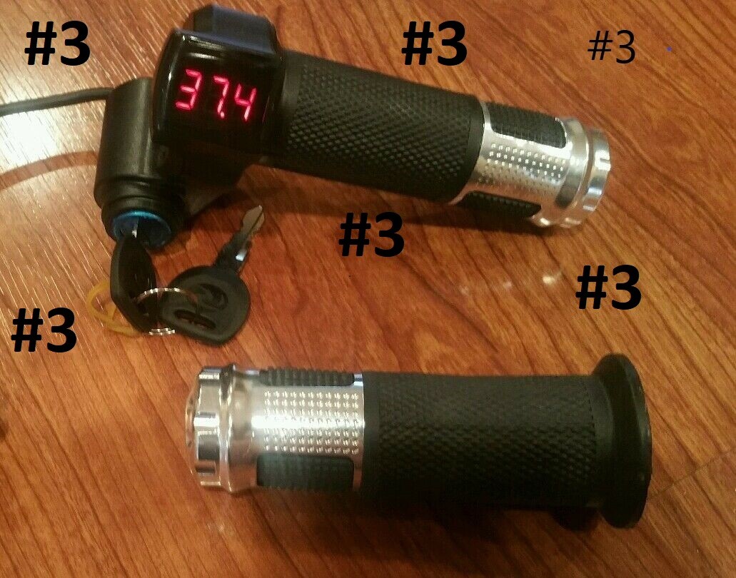 36 VOLT DIGITECH THROTTLE WITH HANDLE GRIP FOR SCOOTER OR E BIKE EBIKE