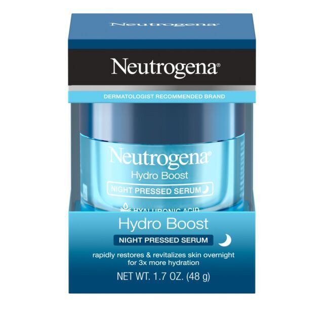 Neutrogena Hydro Boost Hyaluronic Acid Night Pressed Serum 1.7oz / 48g New