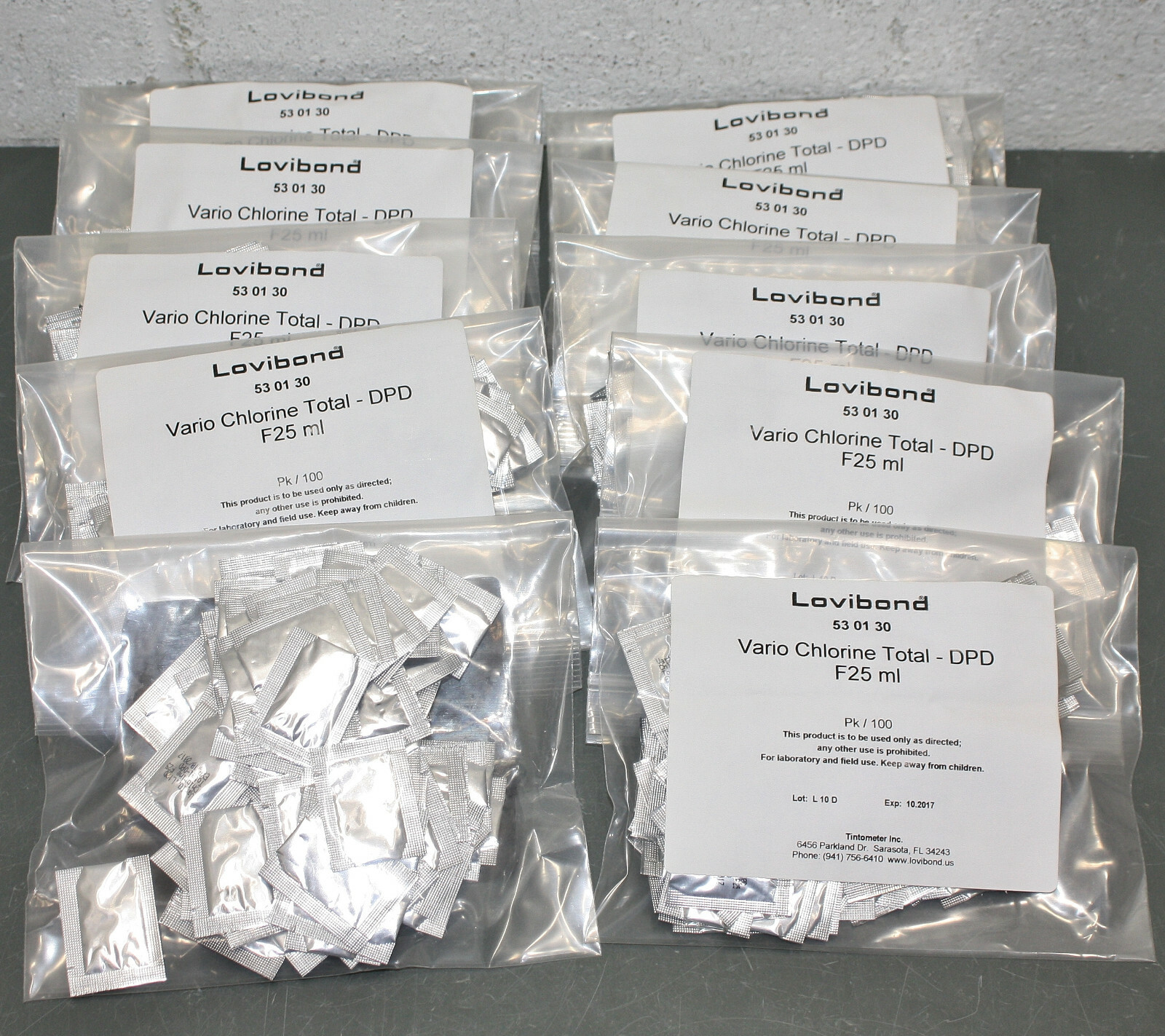 EXPIRED - (1000) Lovibond Vario Chlorine 530133, DPD Total CL2 Reagent, 25 ml