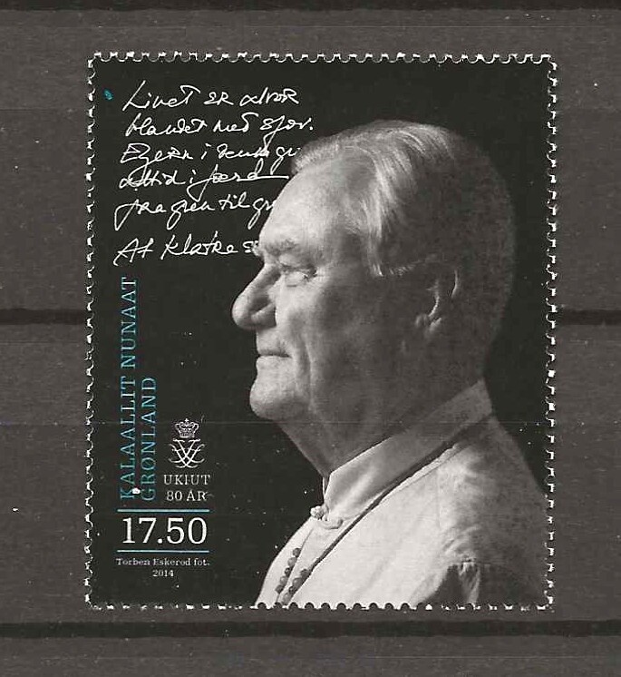 Greenland 2014 Prince Henrik 80 years Afa 679 MNH