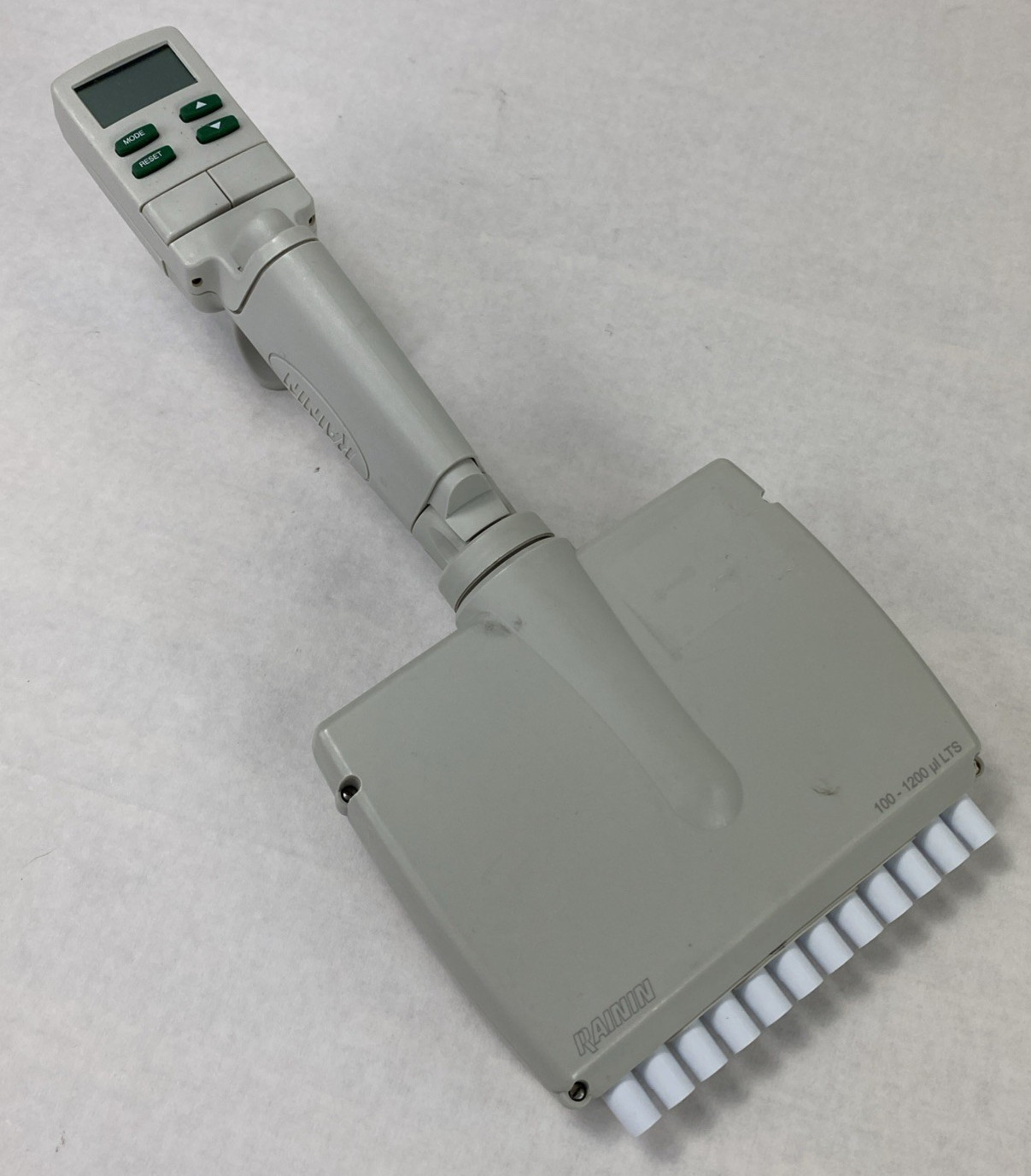 Rainin EDP3-Plus 100-1200 uL LTS 12-Channel Digital Pipette No Battery Untested
