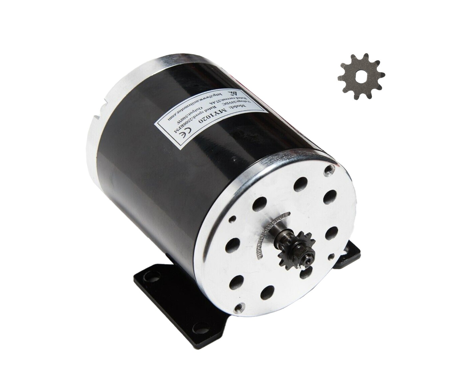 #35 10T Sprocket 500W 24V DC electric brush MY1020 motor f Go-Kart DIY project