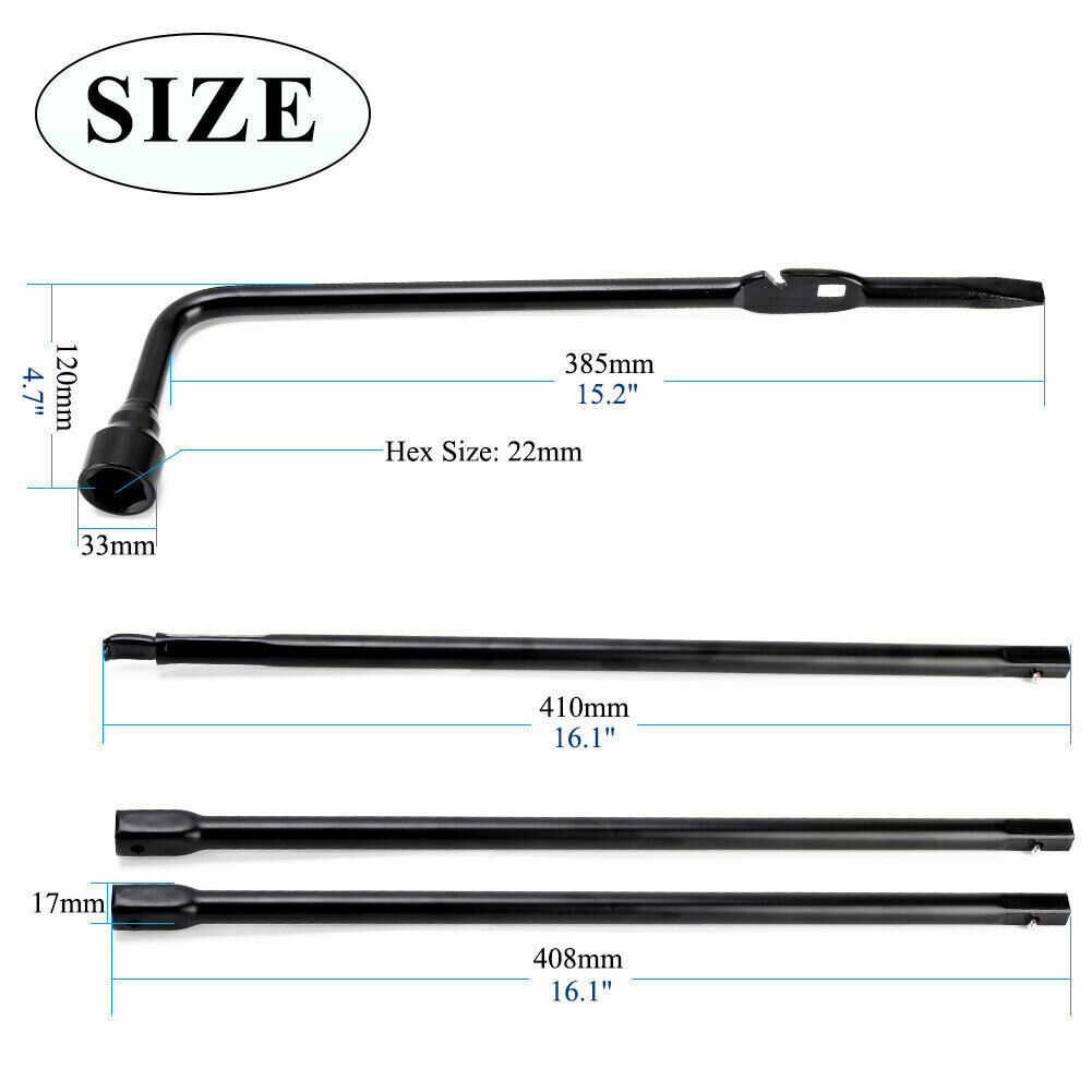 For Chevy Silverado GMC Sierra Lug Wrench Spare Tire Tool Kit Replacement Tools