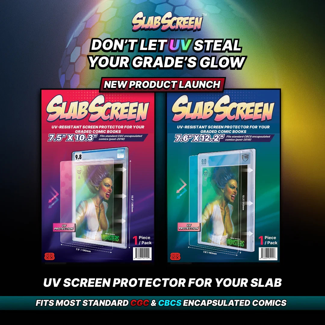 5-Pack CGC SlabScreen UV Shield for Graded Comic Slabs