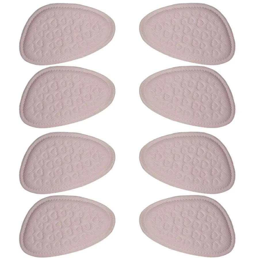 8 Pcs Soft Forefoot Pads for High-Heeled Shoes, Non-Slip Half Insoles, Comfortab