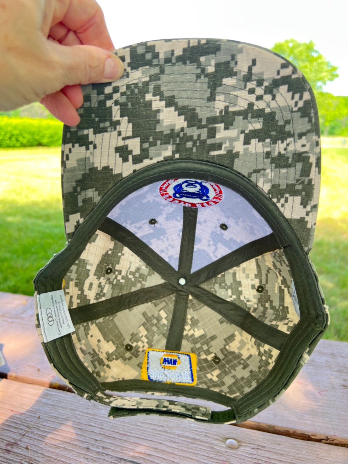 South Bend Cubs Minor LB Logo on Digital Camouflage Hat Cap Hook Loop EUC
