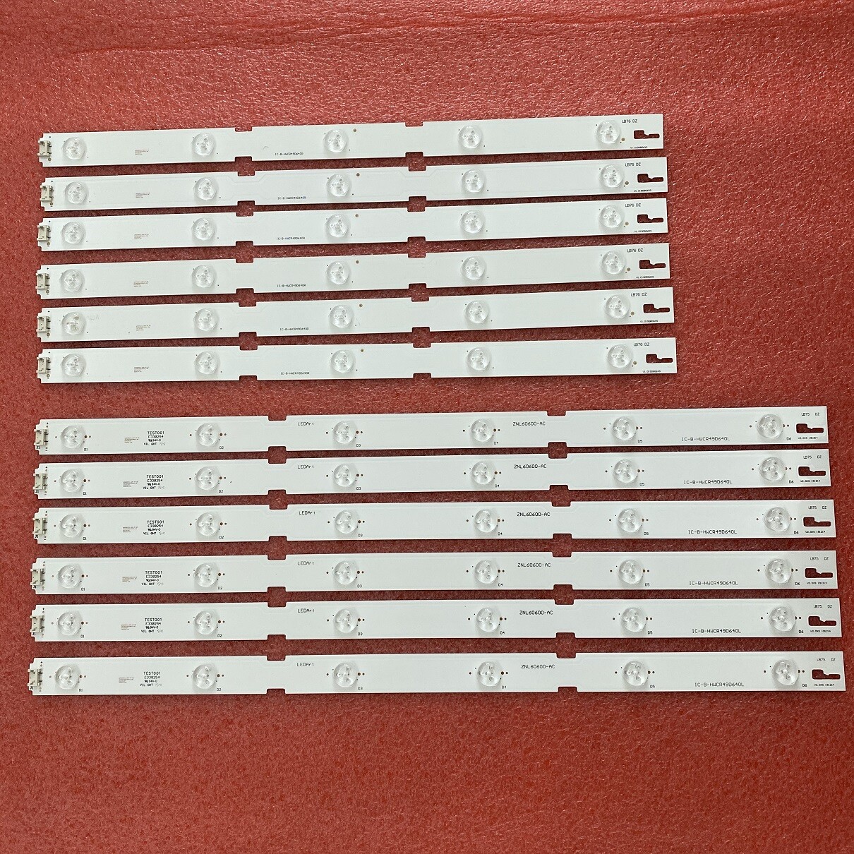 LED strip For 49LENZA6627 49VLE6565BL ZLP60600-AC IC-B-HWCR49D640L HWCR49D640R