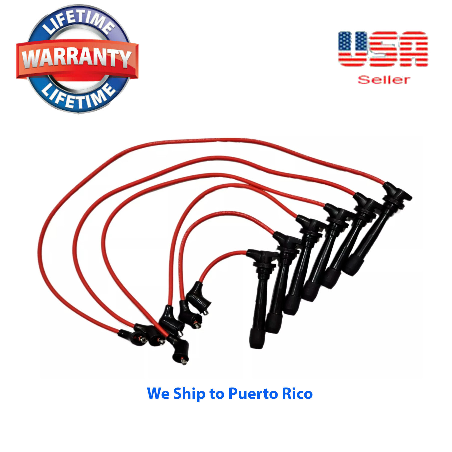 Spark Plug Wire Set for 01-08 Hyundai Santa Fe Tiburon 2.7L 2750137B00