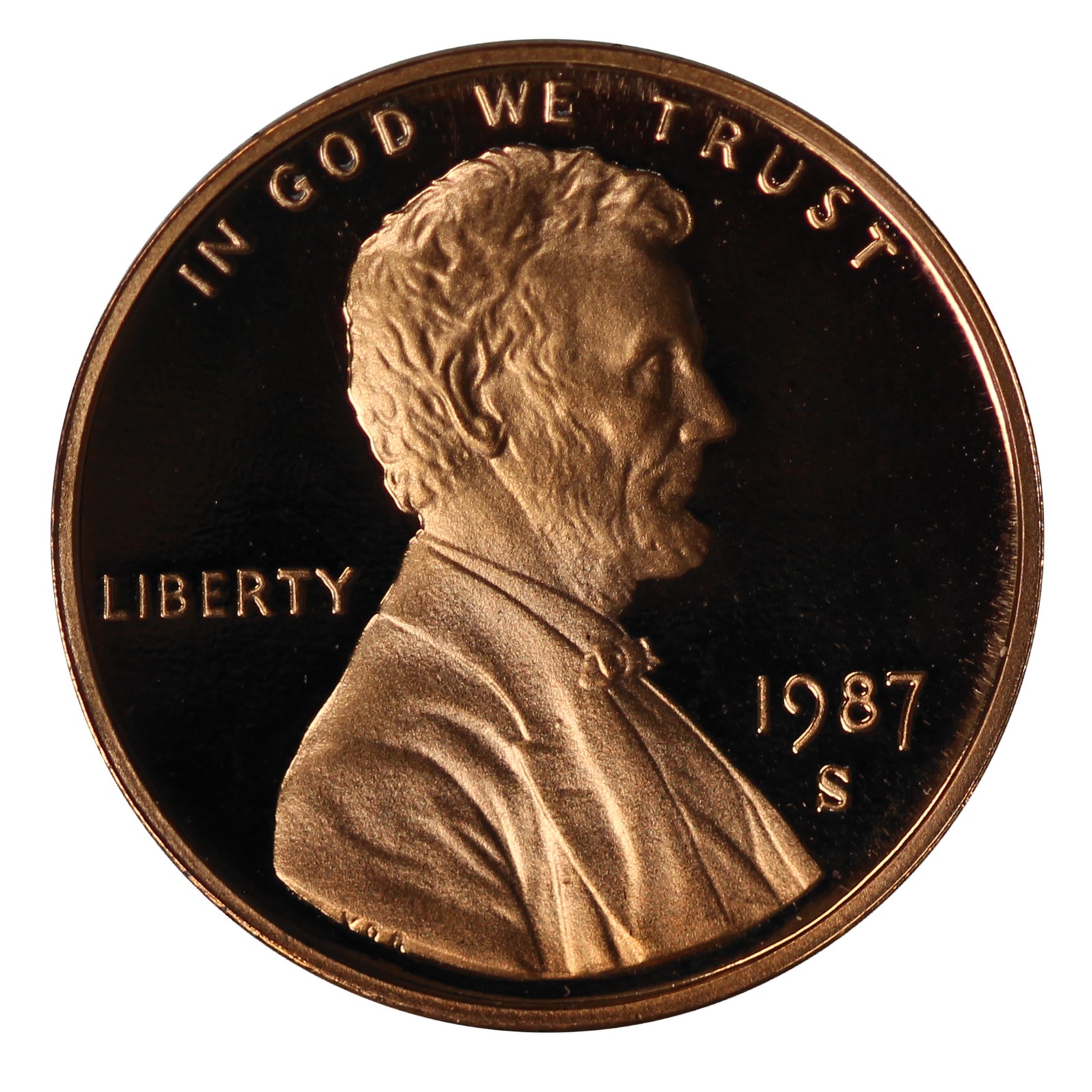 1987 -S Lincoln Memorial Cent Gem Proof Single Coin
