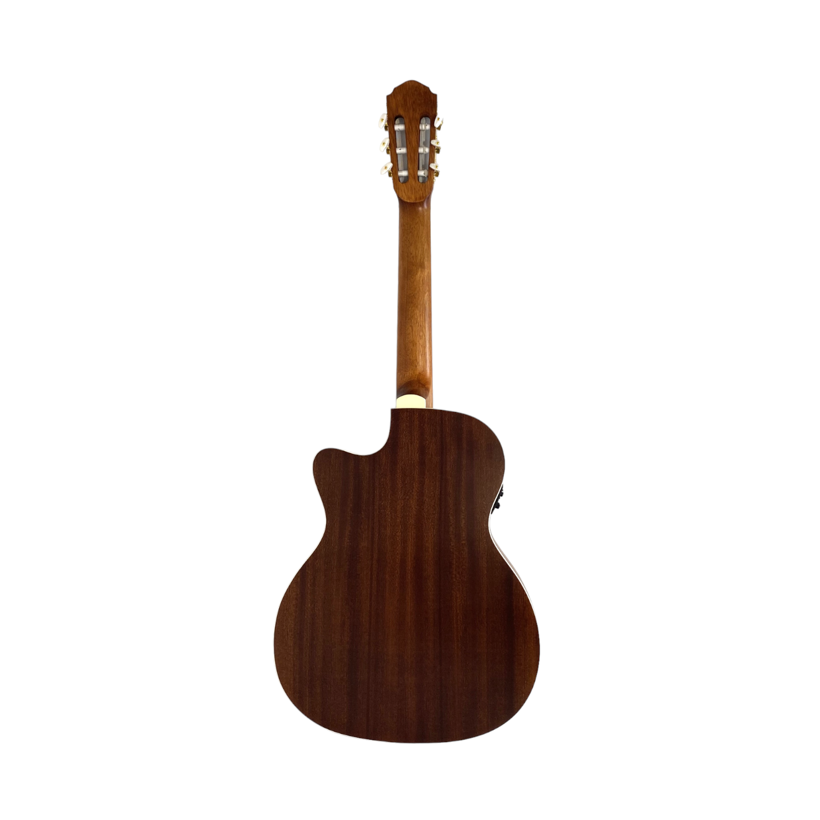 Haze C551BCEQSMFL Solid Top Fretless Arched Back Classical Guitar - Matte
