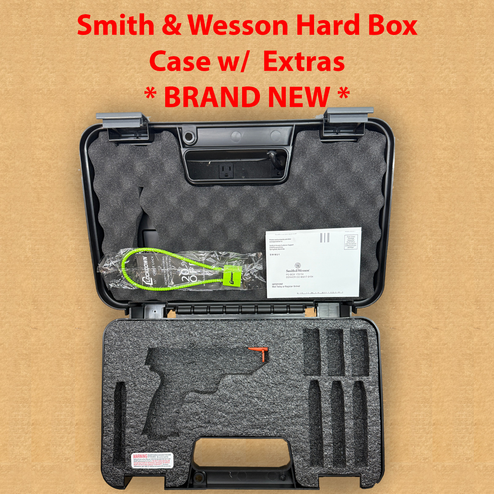 Smith & Wesson Performance Center Hard Padded Pistol Case Black OEM