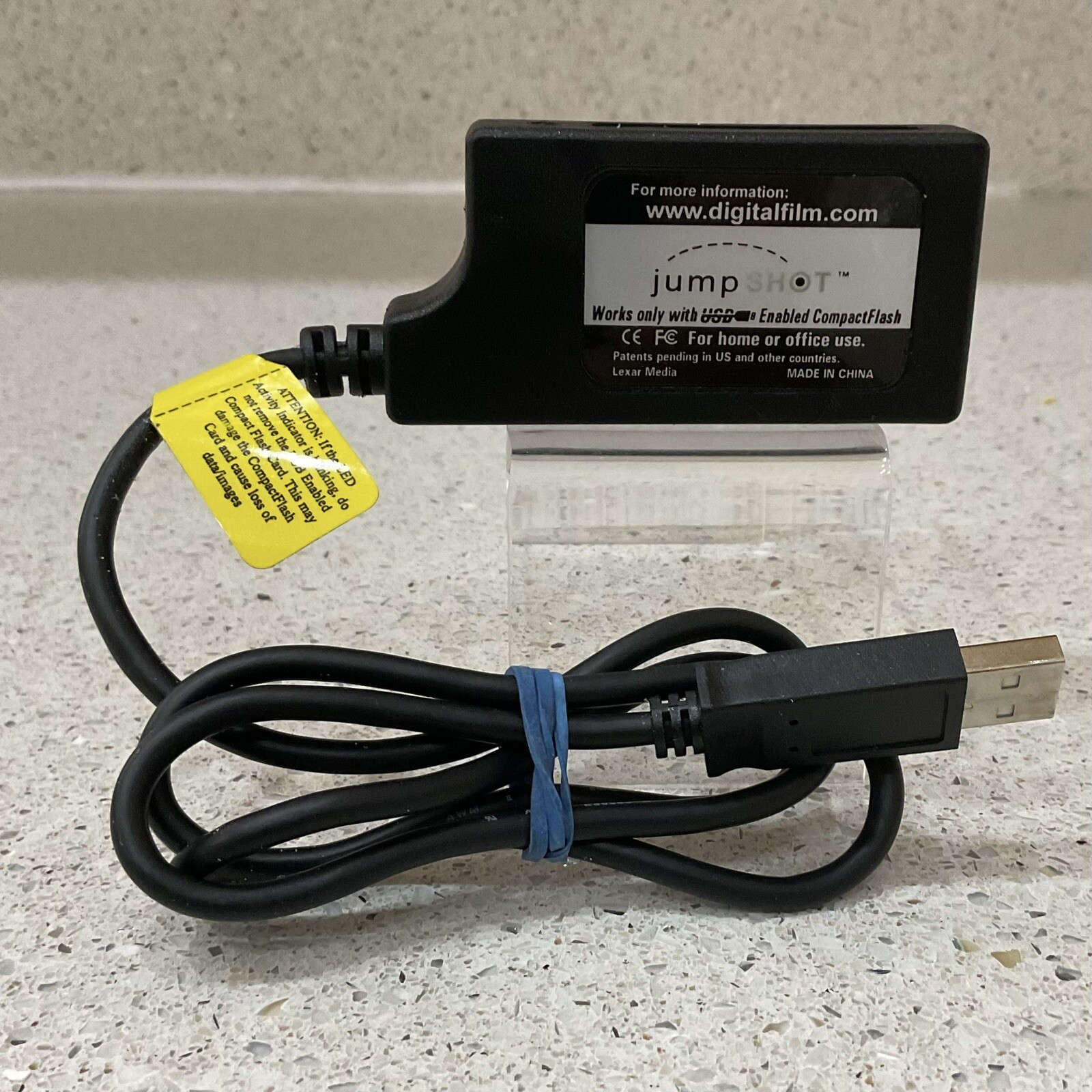 Vintage Lexar Media JumpShot USB CompactFlash Card Reader USB005 Retro Digicam