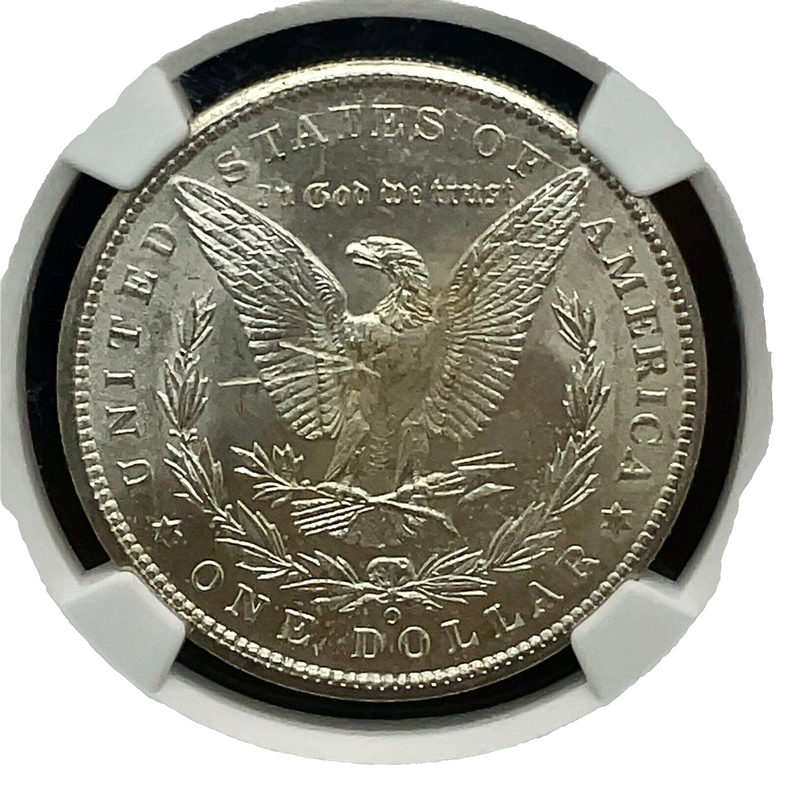 1900-O Morgan Silver Dollar REVERSE STRUCK THRU Mint Error NGC MS64
