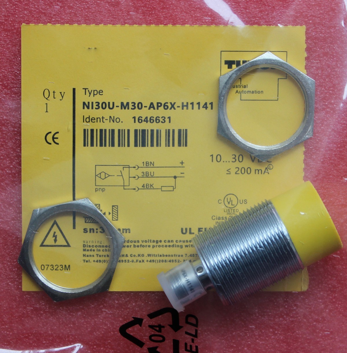 1pcs For Turck NI30U-M30-AP6X-H1141 Inductive Proximity Switch Sensor 10-30VDC