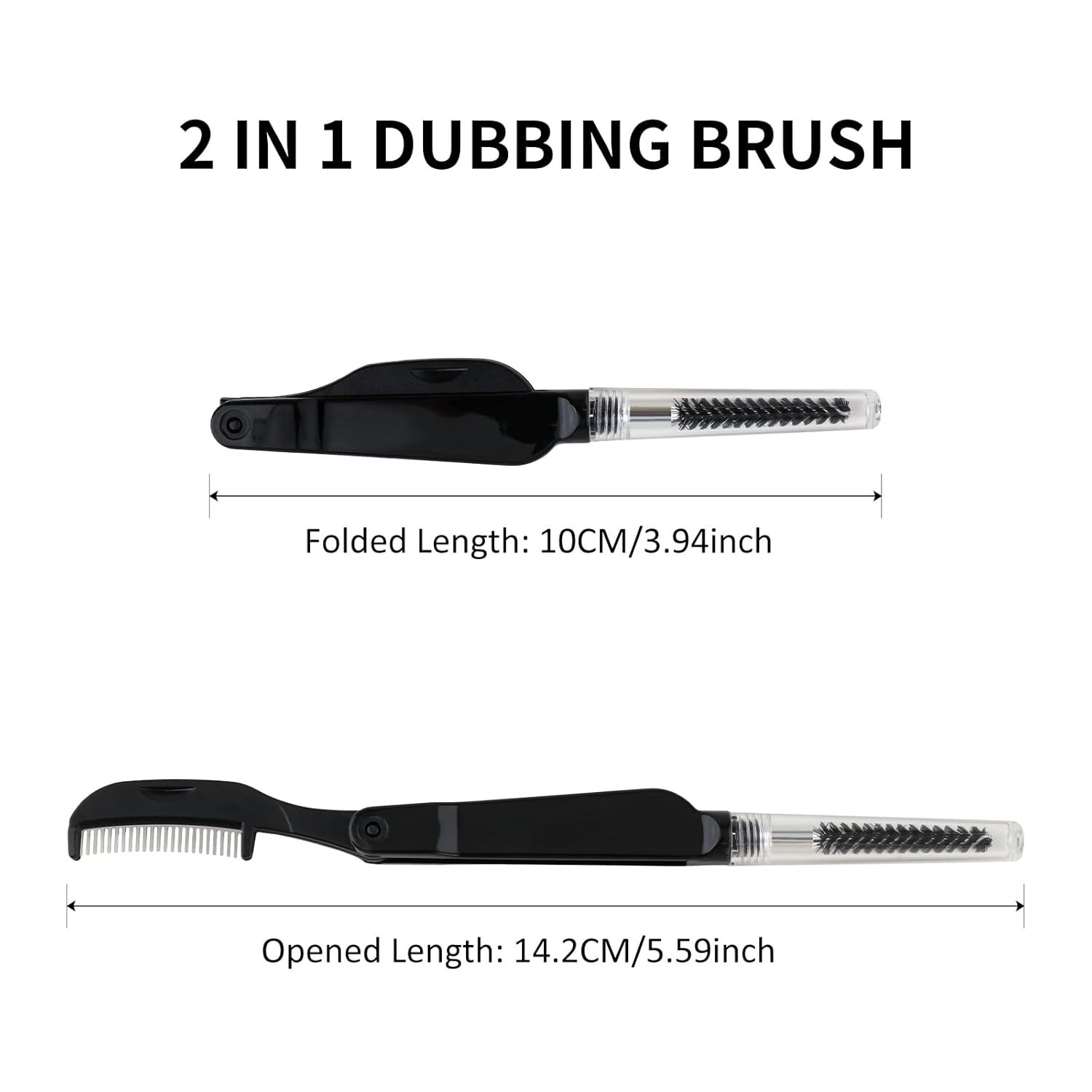 Foldable Fly Tying Tool with Nylon Brush & Steel Comb - Portable Lure Maker