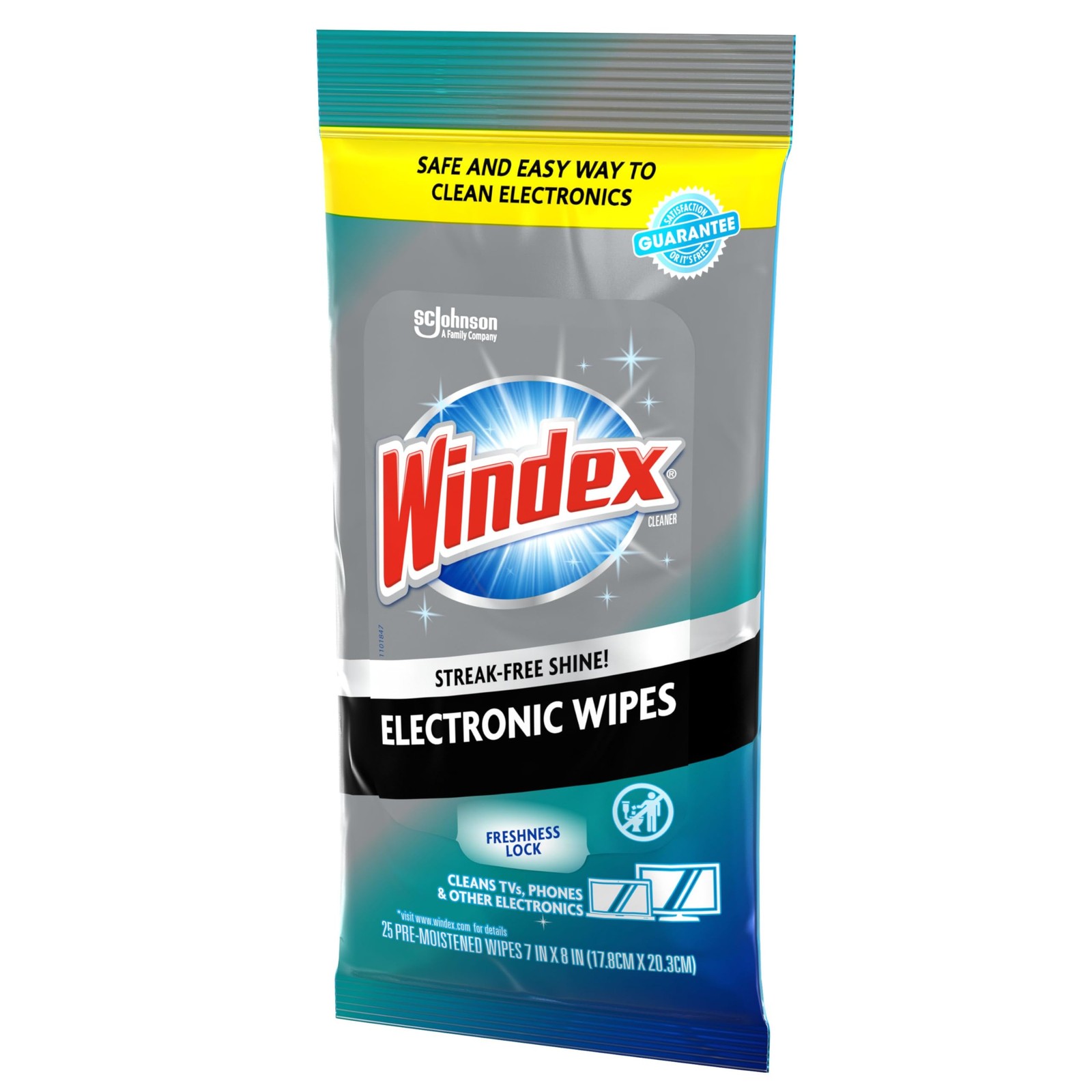 Windex Electronics Wipes, Pre-Moistened Screen Wipes Clean and Provide a