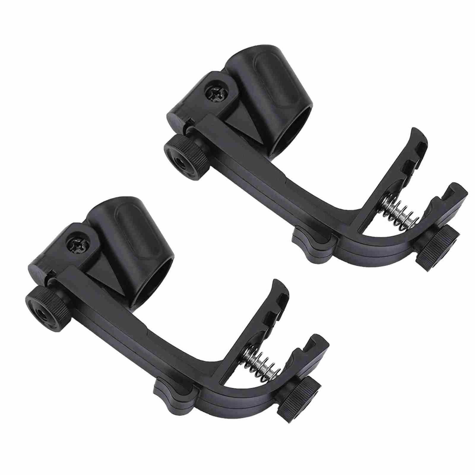 2 Pcs Adjustable Drum Mount Microphone Clip For Hands-Free Recording Or
