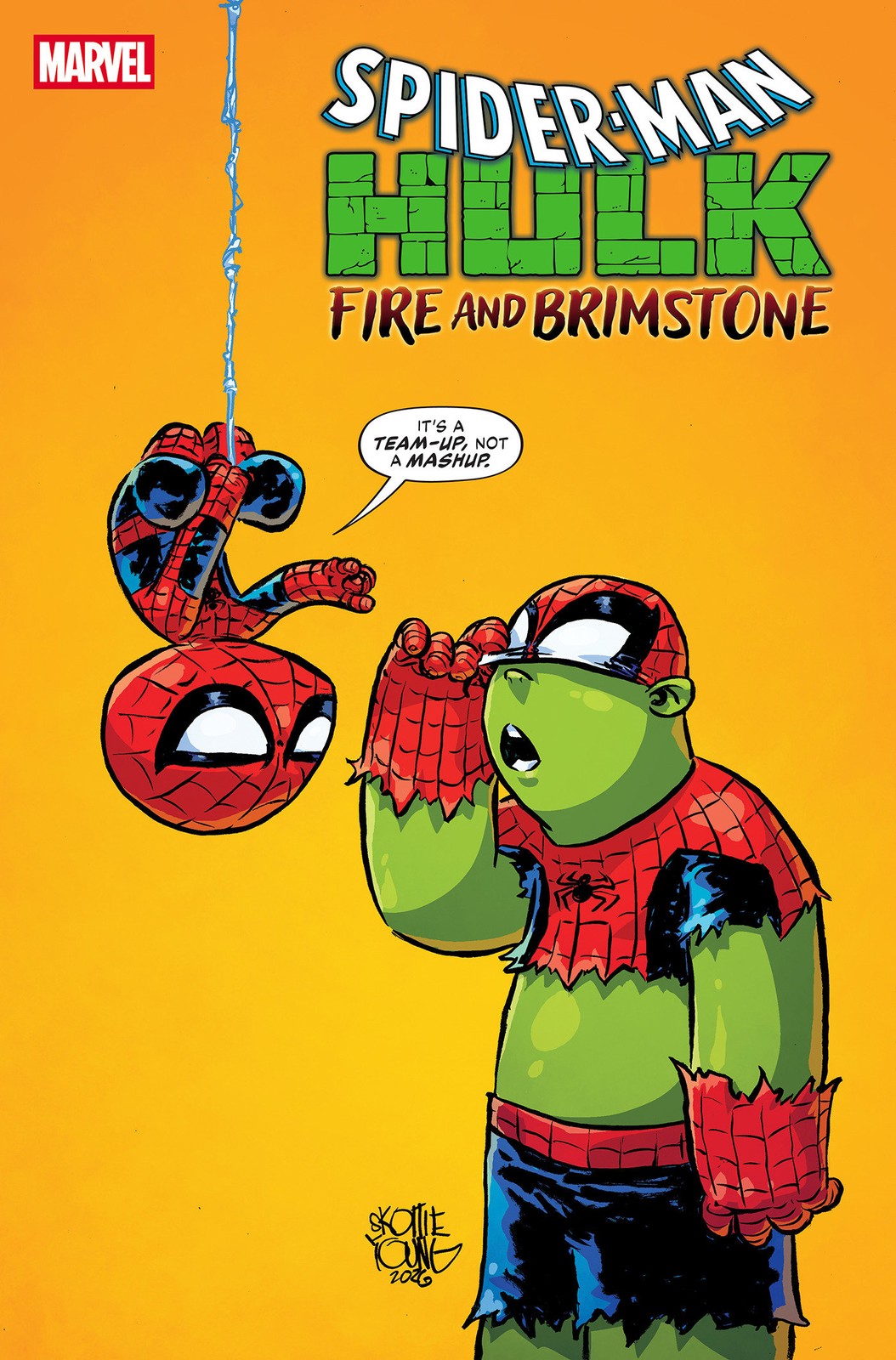 Spider-Man/Hulk: Fire And Brimstone #1 Skottie Young Variant Pre Order 8/19/26