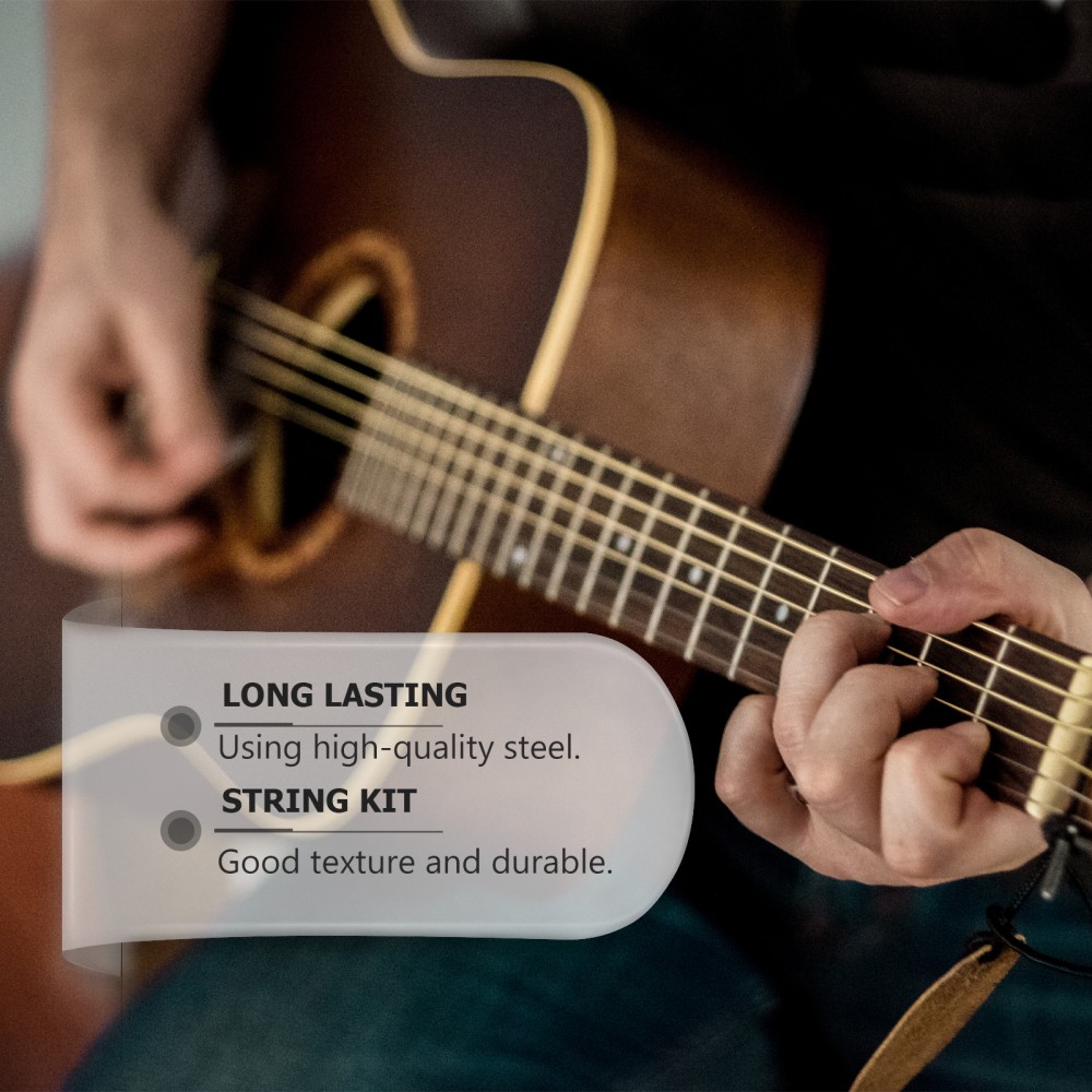 4pcs Mandolin Stainless Steel Strings Replaceable String Set