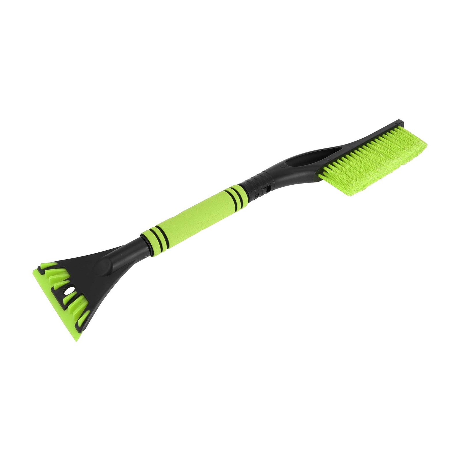 Green Car Windshield and Side Window Ice Scraper Brush