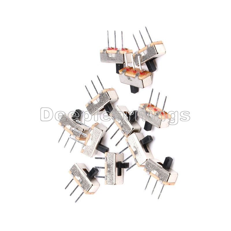 20PCS 3 Pin SS12D00G3 2 Position SPDT 1P2T PCB Panel Mini Vertical Slide Switch