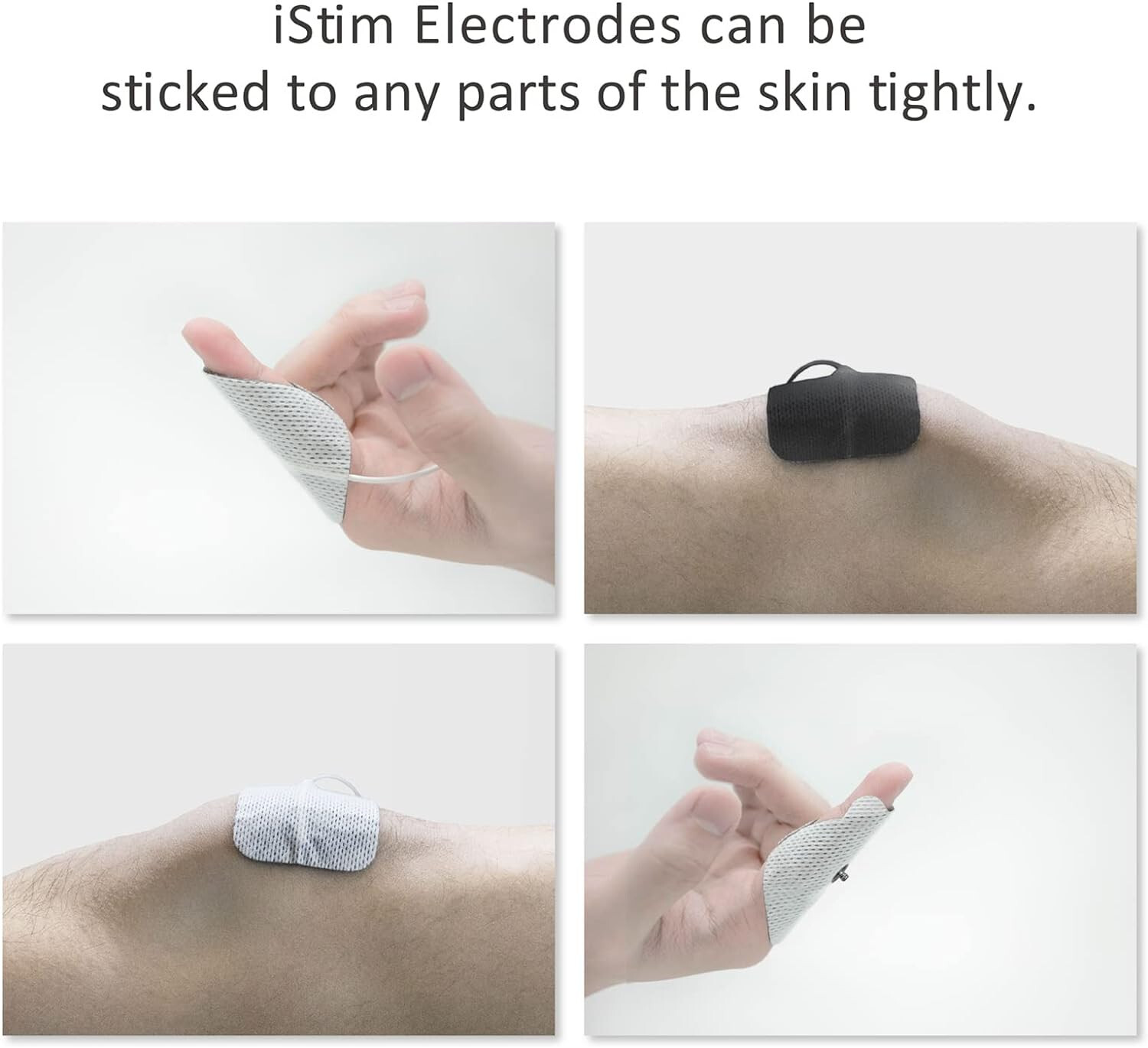 iStim 16 Black premium Soft 2"x2" Tens unit Electrodes pads with Japanese Gel