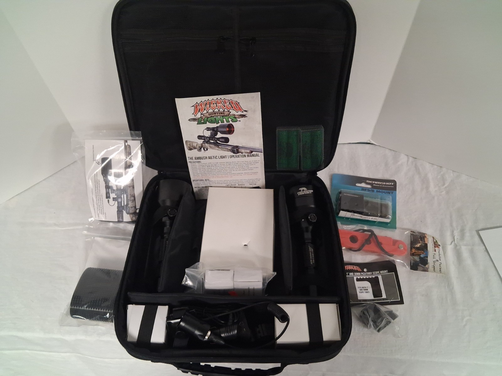 Wicked Hunting 3 In 1 Lights Set With Accessories And Mounting Hardware