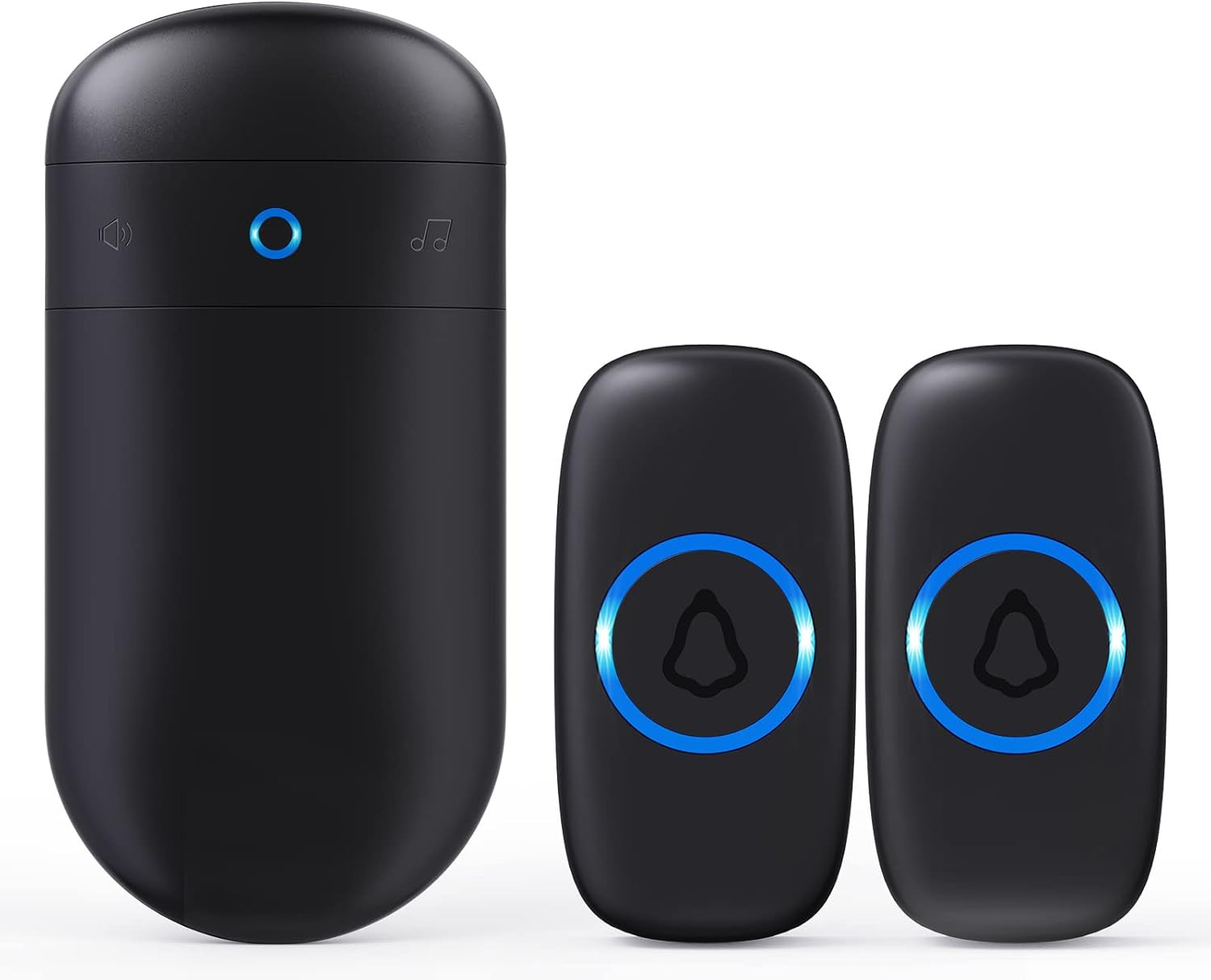 SECRUI Wireless Doorbell with 2 Buttons – Doorbell Kits for Front Door Back Door